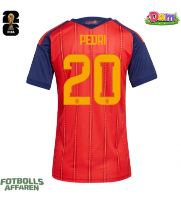 Spanien Pedri Gonzalez #20 Hemmatröja Kvinnor VM 2026 Kortärmad